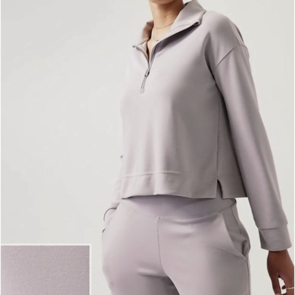 Athleta Seasoft 1/4 Zip Sweatshirt NWT